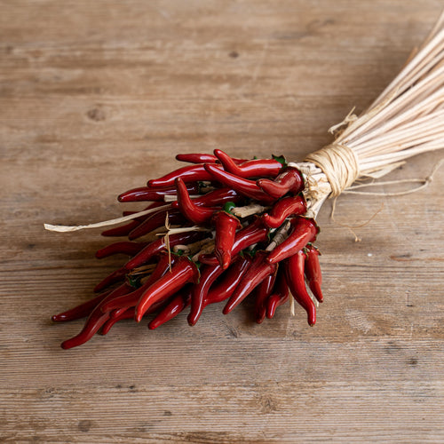 Ceramic Chili Peppers Bunch